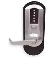 Kaba 5010XSWL-26D-41 Ex Trim with Lever Cyl Push Button Lock Xs 26D, Satin...