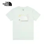 【THE NORTH FACE】TNF 北臉 休閒 運動 短袖上衣 W S/S BTS GRAPHIC?STD TEE - AP 女 薄荷綠(NF0A8ASM1OF)