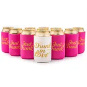 White Just Drunk & Pink Drunk In Love Stubby Holders