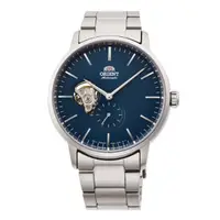 在飛比找蝦皮商城優惠-ORIENT東方錶 鏤空機械錶 鋼帶款 藍色-40.0mm 