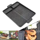 grill per bbq Pan Griddle Non-Stick W/ Handle Square Korean Smokeless BBQ Accs