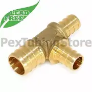 (25) 3/4" x 1/2" x 1/2" PEX Tee - Brass Crimp Fittings, LEAD-FREE