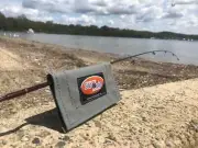 Fishing Lure Cover Wrap x 4 Grey. Australian made Australian Canvas. Bream Bass