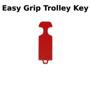Easy Grip Removable Shopping Trolley Key Token suits Coles, Aldi, Woolies