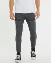 [Kiss Chacey] Spectra Denim Jogger Pants Dark Shadow Grey 28