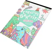 TOBBOMEY Paper Water Pen Coloring Books for Drawing Toys DIY Drawing Book Graffiti Book