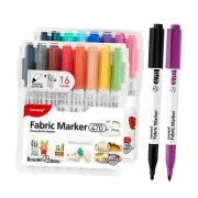 Fabric Marker 470 (SET A), Brush Tip, No Ironing SET A (15C+1Outliner)