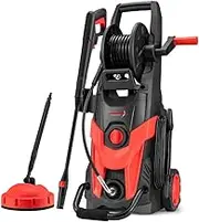 Fieryred High Pressure Washer Power Washer 4200PSI, 2700W with Turbo/Spray Nozzle, Lance, Detergent Bottle, Brush, Rotary Surface Cleaner, 5M Hose, Jet Cleaner Sprayer for Patios, Cars, Homes
