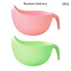 Rice Sieve Plastic Colander Sieve Rice Washing Filter Strainer Basket Kitchen