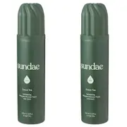 2x Sundae Shower Bathroom Exfoliating Foam Green Tea Body Wash Skin Detox w/ AHA