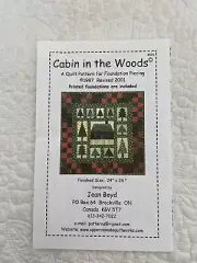 Quilt Pattern Cabin in the Woods