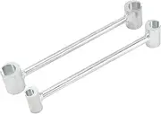 2Pcs Door Hinge Adjustment Tool, 14-19mm+23-25mm Hinges Gap Adjusting Wrench, Alloy Steel, Double Headed, Fits for Repair Fire, Security, Cleanroom Doors