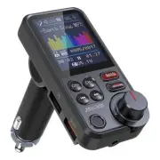 1.8" Bluetooth FM Transmitter Car Kit QC3.0 AUX MP3 Player for Handsfree