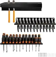Iron Forge Tools Metal Hand Tool Organizer, Hammer & Pliers and Screwdriver Storage Rack - Wall Mounted Holder for Workshop Hand Tool, Shop Organizer and Storage