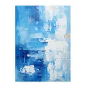 Abstract Painting Blue Canvas Print