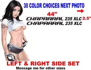 CHAPARRAL 235 XLC BOAT DECAL BOATS DECALS HULL REPLACEMENT 30 color options