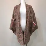 [古著] 日本帶回 古著 絲質 羽織 和服外套