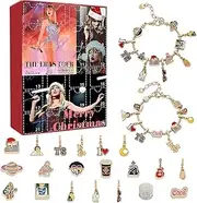 Music Lover Christmas Advent Calendar Acrylic Decoration 2024 for Girls 24 Days Xmas Countdown Calendar DIY Key Chain Kit Gift Blind Box for Kids Teens Women