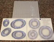 New Creative Memories Custom Cutting System Collection Oval Circle Patterns Mat