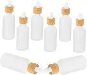 Happyyami 8pcs Scrub Essential Oil Bottle Pipette Dropper Empty Travel Size Essential Oil Bottles Oils Aromatherapy Mini Essential Bottle Container Travel Small Bottles Glass