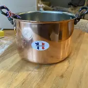 Baumalu Copper 8qt Stock Pot NIB FRANCE