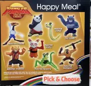 McDonald's Happy Meal Toy 2008 Kung Fu Panda Movie Figurines BNIP - Pick &Choose