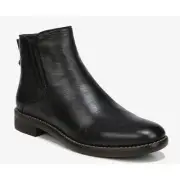 Franco Sarto Men's Marcus Black Boots Luxurious Leather Size 9.5 NIB Side Zipper
