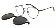 Polaroid PLD 6158/CS With Clip-On 807/M9 Men's Glasses Black Size 51 - Private Health Rebate - Blue Light Block Available