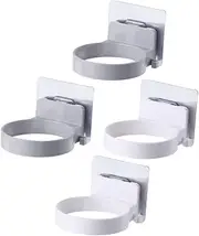 HONMEET Hair Dryer Rack Wall-mounted Hair Dryer Holder Home Shelf Storage Rack Bathroom Organizer