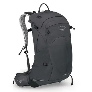 【Osprey】Stratos 24 透氣網架健行登山背包 24L 男款 隧道灰(登山背包 健行背包 運動背包)