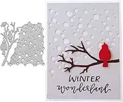 Bird Perch Net Metal Die Cuts,Spring Bird Net Tree Cutting Dies Cut Stencils for DIY Scrapbooking Album Decorative Embossing Paper Dies Card Making