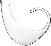 LIGIGWASH Inclined Mouth Decanter Elegant Creative Wine Pitcher for Home Entertaining Enhances Aroma Taste of Wine Unique Glass Design for Stylish