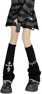 [Generic] Cross leg cover y2k punk wide leg socks chain sweet and cool pile socks