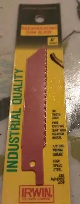 Irwin 4"Reciprocating Saw Blade