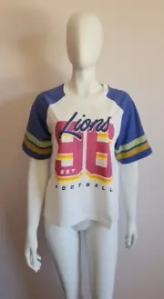 Brisbane Lions AFL AFBRI0213 Ladies Printed Short Sleeve T Shirt Size XL New