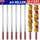 10PCS 35/40/50/60CM Barbecue Metal Skewers Flat Needle BBQ Tool Stainless Steel