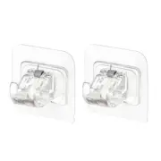 2 Pcs Drapery Pole Wall Hooks Curtain Pole Brackets Ceiling Curtain Rod Brackets