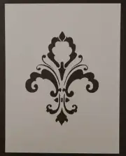 Reusable Plastic Damask Pattern Stencil for Crafts, Home Decor & DIY Projects