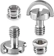 1/4"-20 D-Ring Tripod Screw Camera Screw with Mounting Adapter Screw for Camera