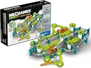 Geomag - Mechanics Gravity Loops & Turns - Educational and Creative Game for Children - Magnetic Building Blocks, Circuit with Magnetic Blocks, Recycled Plastic - Set of 130 Pieces