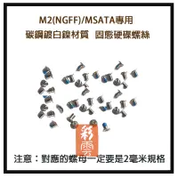 在飛比找松果購物優惠-(單顆) M2(NGFF)/MSATA專用 固態硬碟螺絲 主