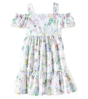 [Patachou] Patachou Floral cotton dress Y 14 multicoloured