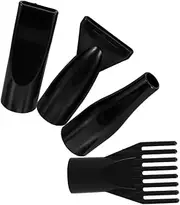 SAFIGLE 4pcs Wind Mouth Comb The Wind Mouth Styling Tool Blow Dryer Attachment Blow Dryer Nozzle Attachment Universal Hair Dryer Nozzle Hair Dryer Diffuser Hair Dryer Accessories Black Abs