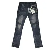 Encrypted NWT stone wash dark wash jeans flex denim size boys 8