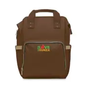 Multifunctional Diaper Backpack | Brown Color | I love hunza