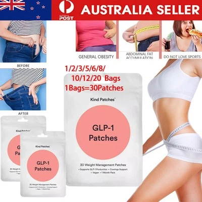 GLP-1 Patches - 30 Days Supply | Weight Management Patches Loss Weight