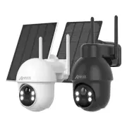 ANRAN Home Security Camera System Solar Panel 360°PTZ Wireless 5MP Outdoor Audio