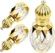 SAFIGLE 3Pcs Essential Oil Roller Bottles Refillable Perfume Containers for Travel Home Use for Storing Perfume Lotion and Oils Stylish Design
