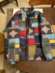 Stussy Puffer Patchwork Multicolor Jacket Size XL NEW With Tags