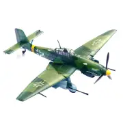 6.4" 1/72 WWII German Stuka Junkers Ju-87G1 Dive Bomber Model Military Decor